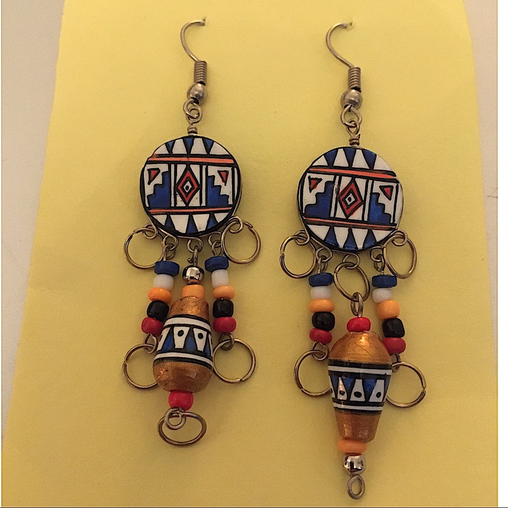 Tribal Dangle Earings